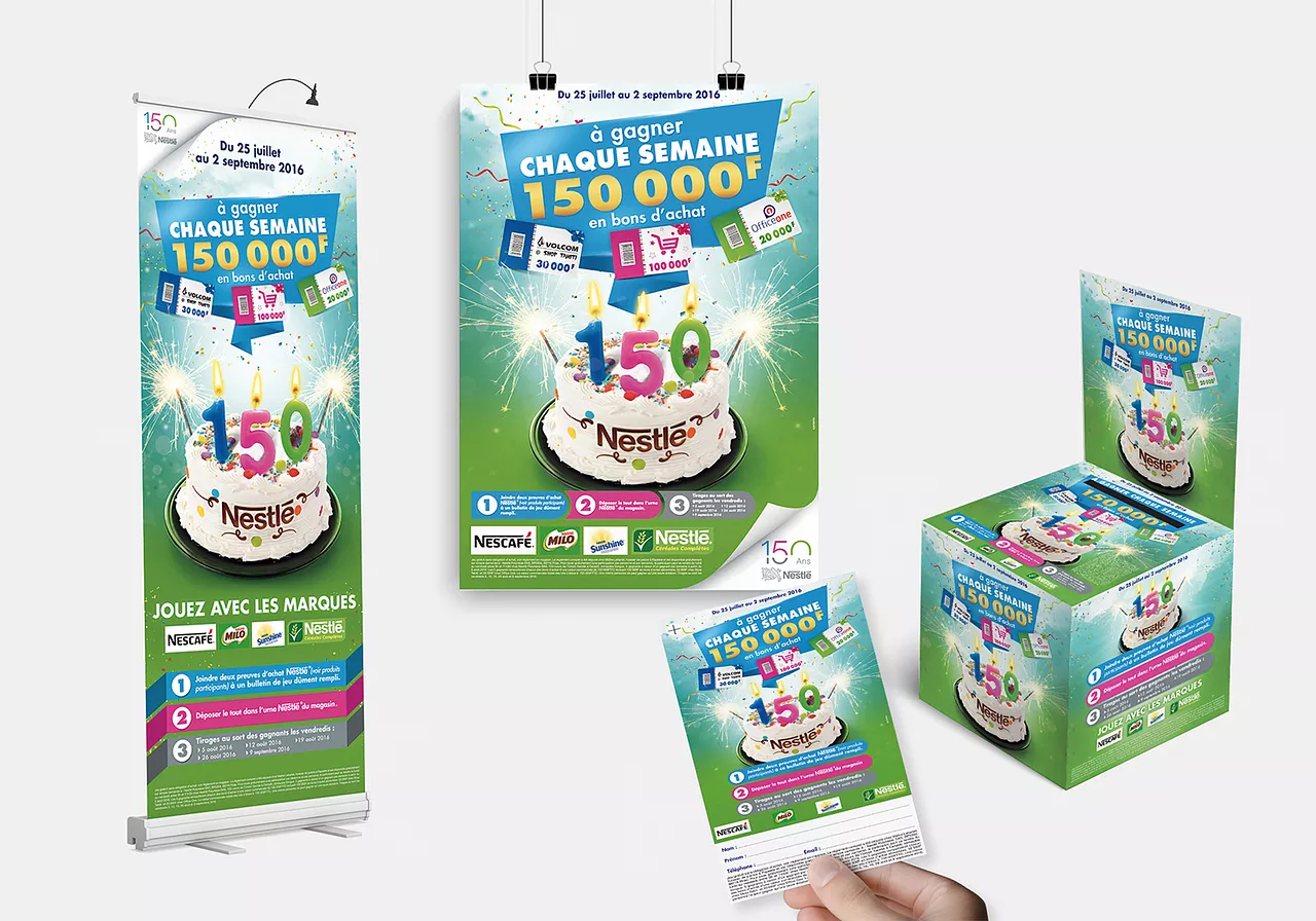 Campagne "150 Ans" Nestlé